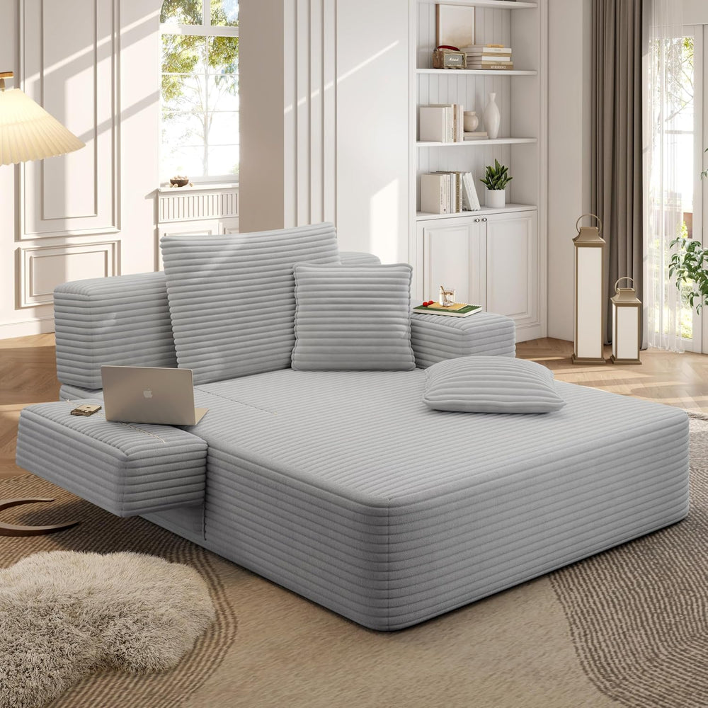 Avenix 70" Oversized Boneless Chaise Lounge Chair Indoor, Comfy Oversize...