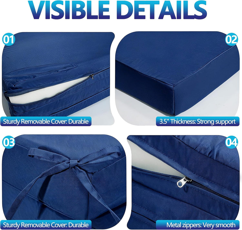 Chaise Lounge Cushions Outdoor 72x21x3.5 Inch, Waterproof and Fade Resistant ...