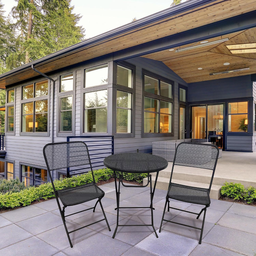 Four Seasons Courtyard Padova 3 Piece Bistro Outdoor Backyard Dining Set with...