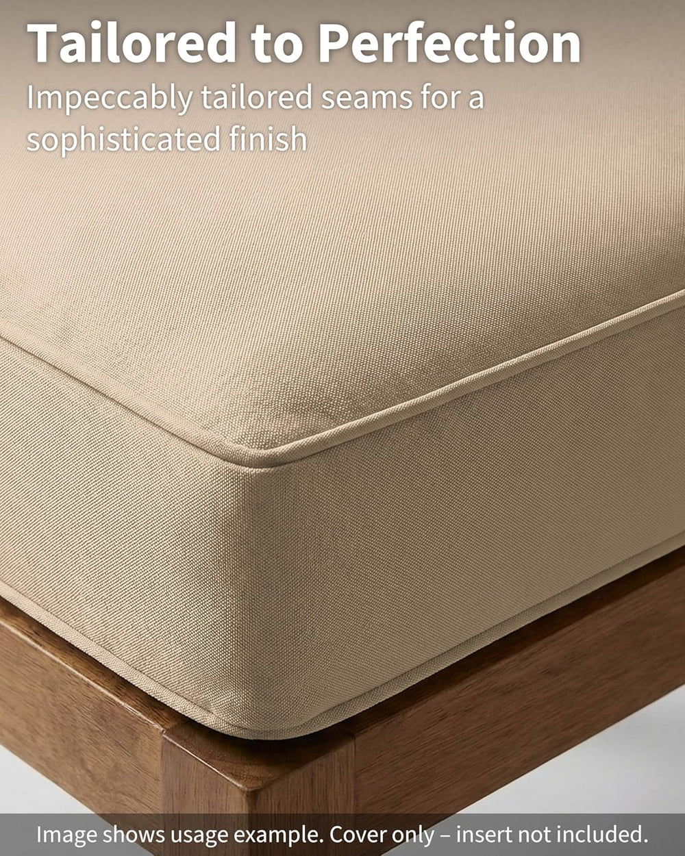 Thick Outdoor Back&Seat Cushion Covers 19×19×3in 12Pcs for Patio Furnitur...