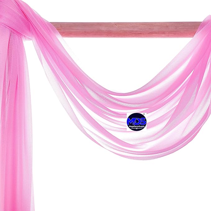 MDS Halloween Chiffon Draping Fabric - 2 Panel, 30" Wide x 40ft Long - S...