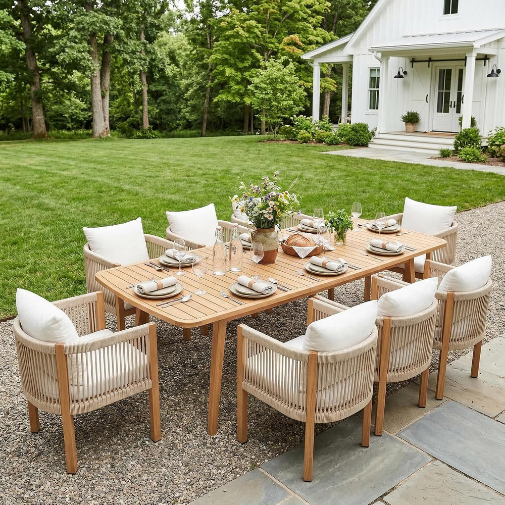 Outdoor Dining Chairs Set of 2, Wicker Patio Furniture Set with Armrests, Cus...