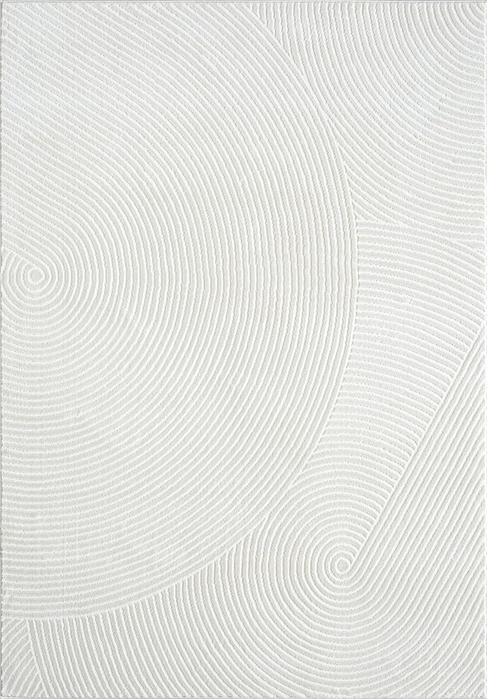Abani Neutral Cream Area Rug 5' x 8' | White Luxury Zen Carpet | Mini...