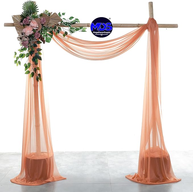 MDS Halloween Chiffon Draping Fabric - 2 Panel, 30" Wide x 50ft Long - S...