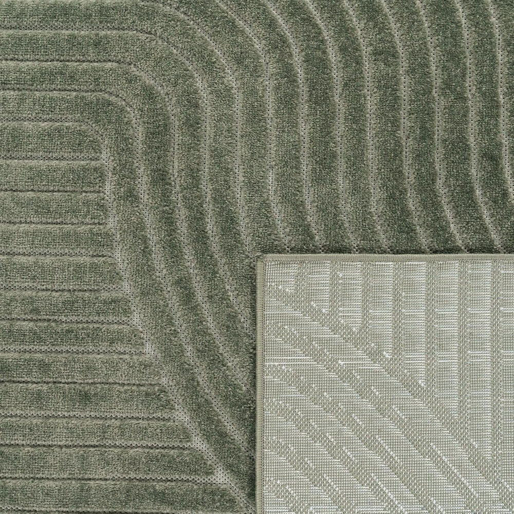 Paco Home Modern Area Rug with Raised Curved Line Pattern – Minimalist Design...