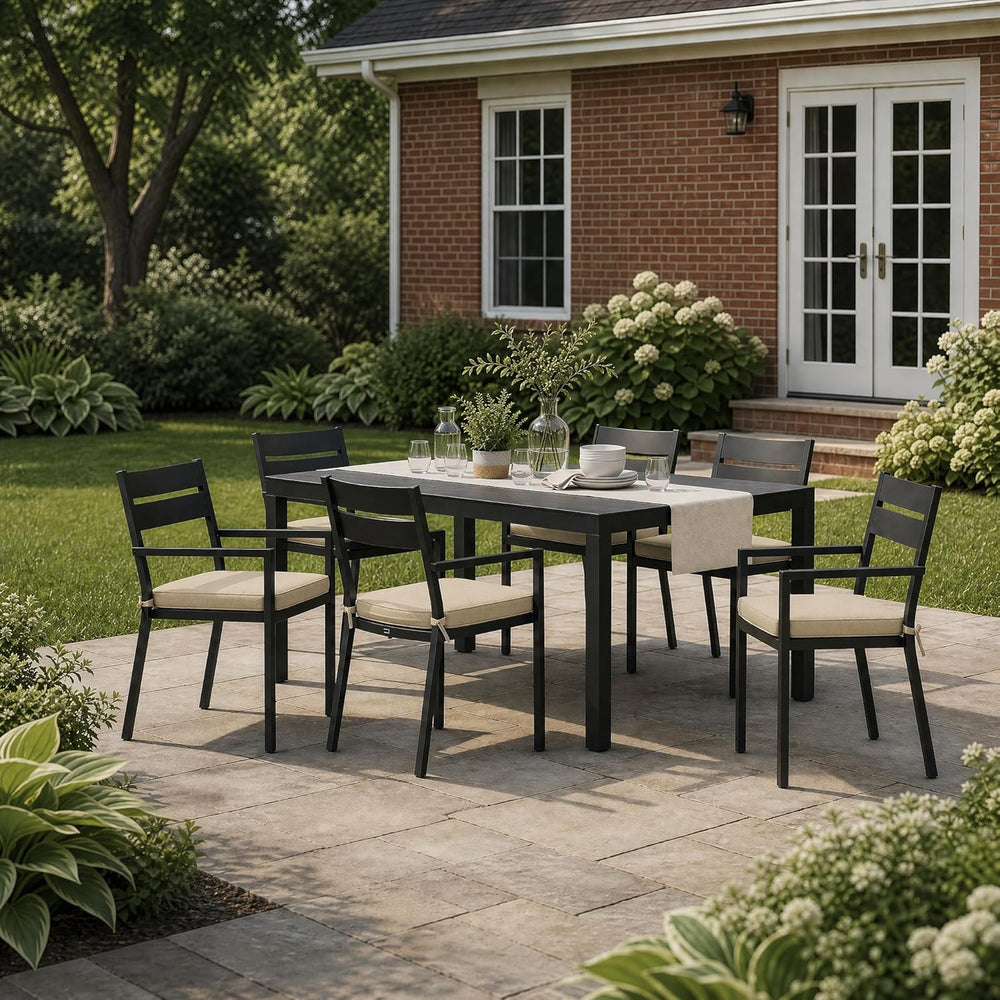 Outdoor Chair Cushions, Fade-Resistant & Water-Resistant, D Shaped Patio ...