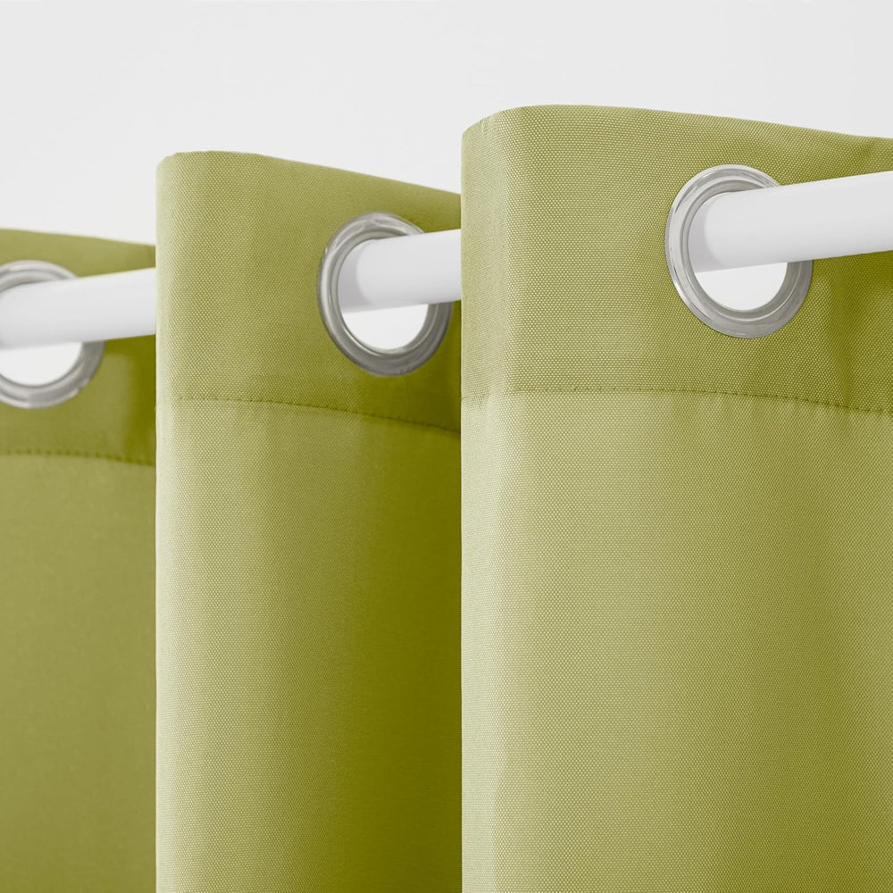 TOWN & COUNTRY BASICS Cabana Solid Heavyweight Indoor Outdoor Curtains, L...