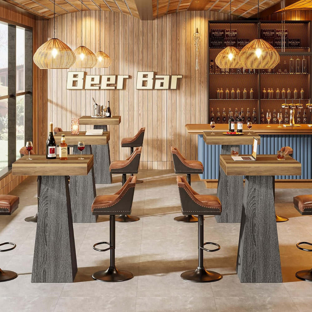 Tribesigns Bar Table, 39.96" High Pub Table for Small Space, Home Bar Sm...