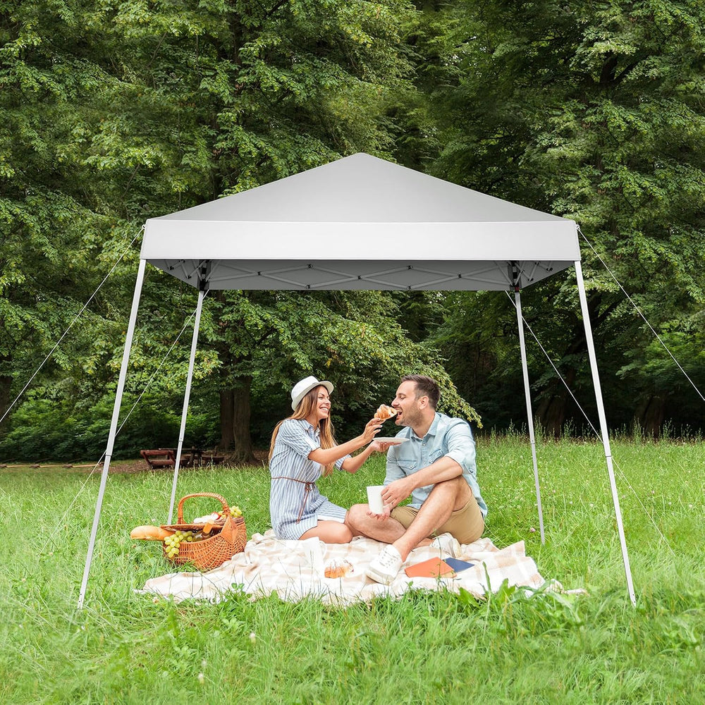 VINGLI 8x8 ft Pop Up Canopy Tent, Easy Up Canopy Event Tent Foldable Portable...