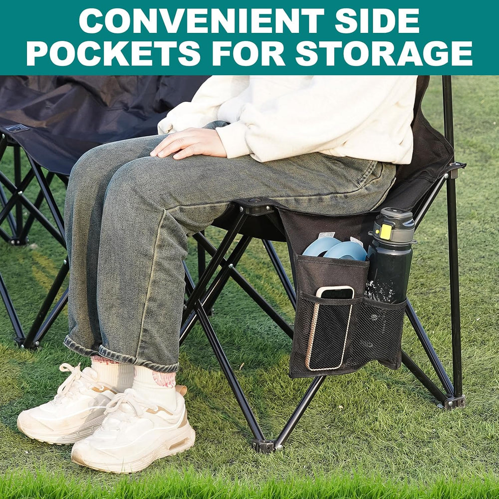 1MORE Folding Bench, Portable Foldable Sideline Bench for Team with Carry Bag