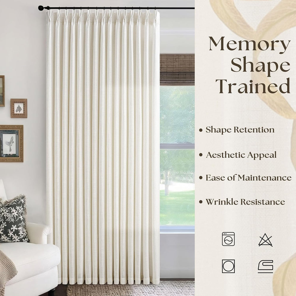 Extra Wide Pleated Curtains 108 Inches Long 100 Inch Width 100x108