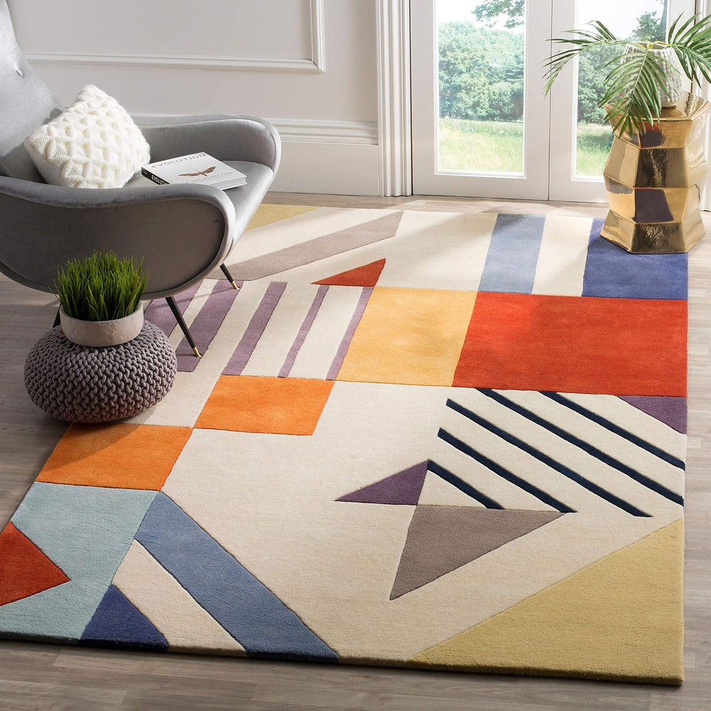 SAFAVIEH Fifth Avenue Collection 8' x 10' Ivory/Multi FTV120A Handmad...