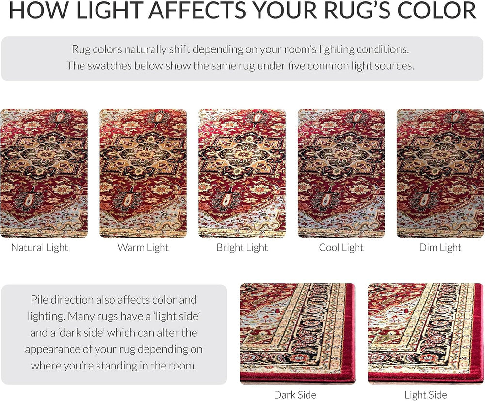 SAFAVIEH Lyndhurst Collection X-Large Area Rug - 12' x 18', Red &...