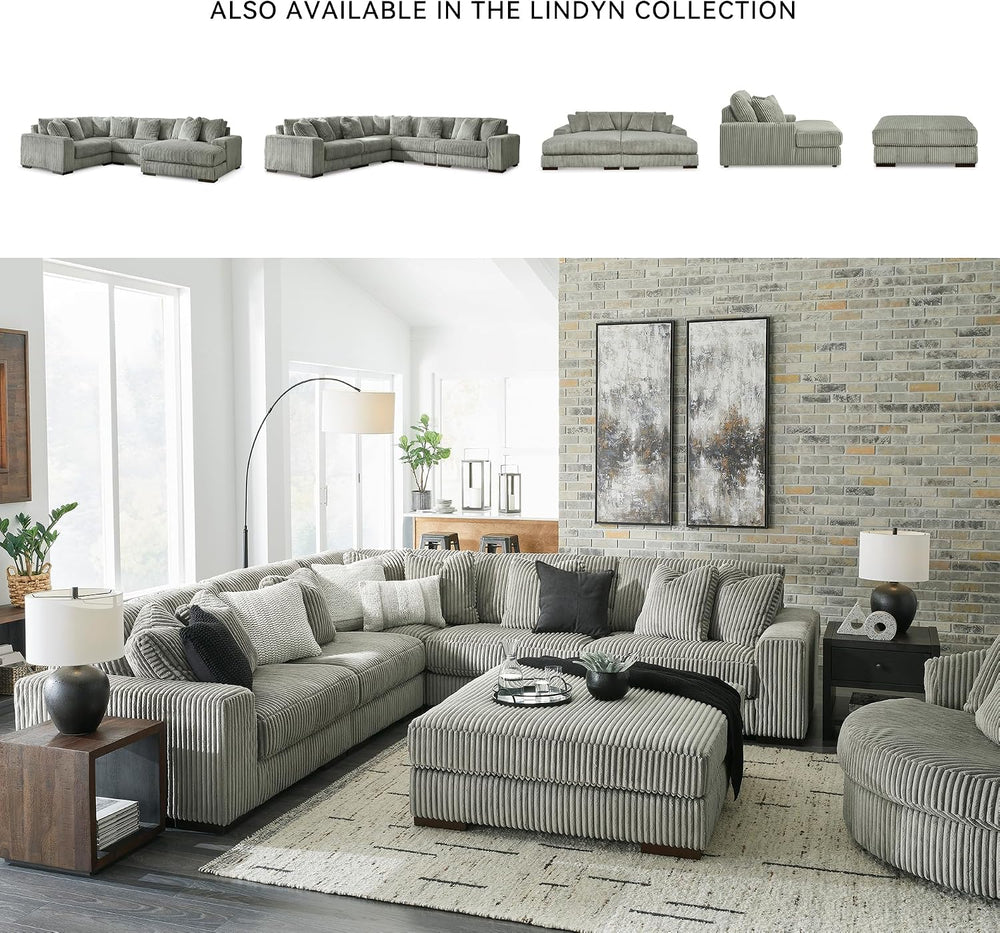 Signature Design by Ashley Lindyn Casual Chaise Lounge Chair Indoor, Oversize...