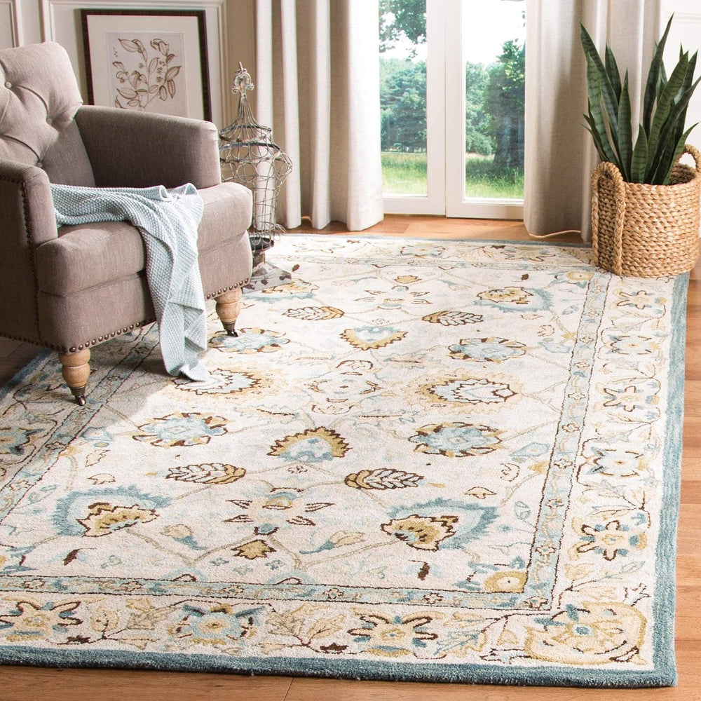 SAFAVIEH Antiquity Collection Area Rug - 9' x 12', Peacock & Blue...