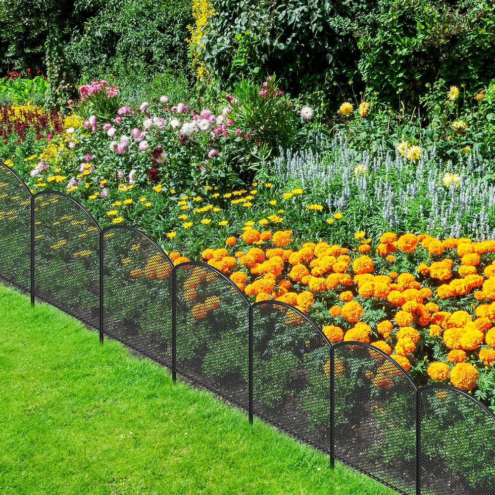 Decorative Garden Fence 10 Pack, 24in(H) x 10.8ft(L) Animal Barrier Fence