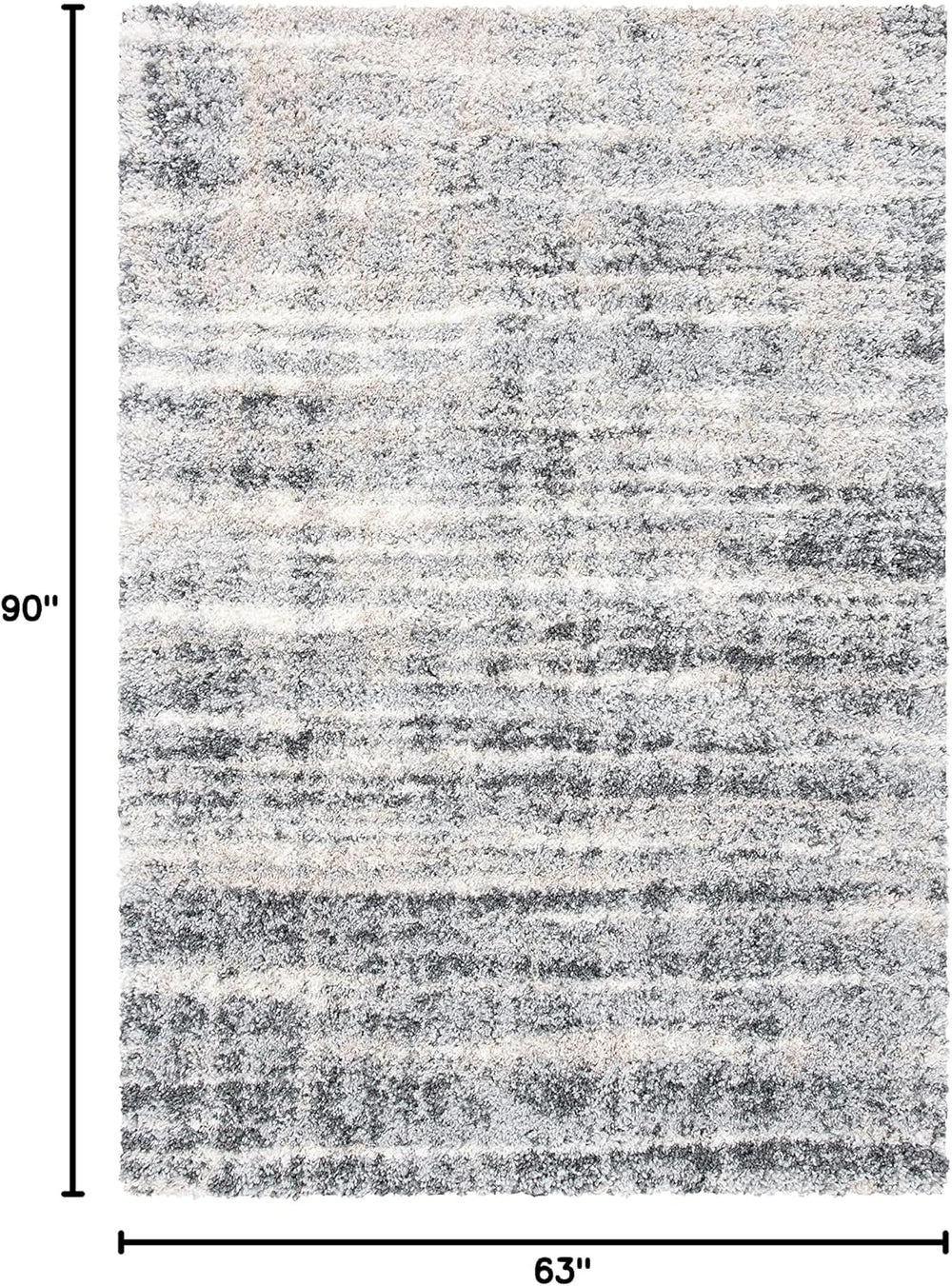 SAFAVIEH Fontana Shag Collection Area Rug - 5'3" x 7'6", Gr...