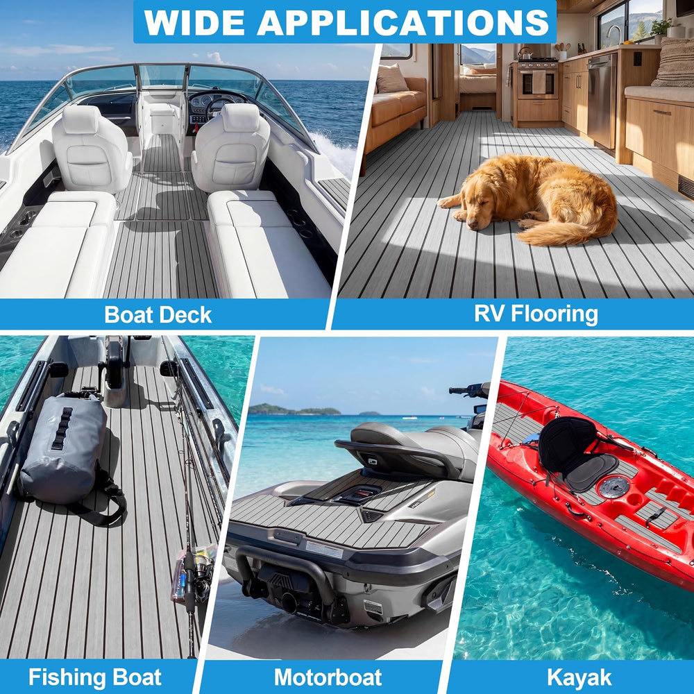 PrimeZone EVA Foam Boat Flooring 94.5" x 47.2" Sea Deck Marine Boat...