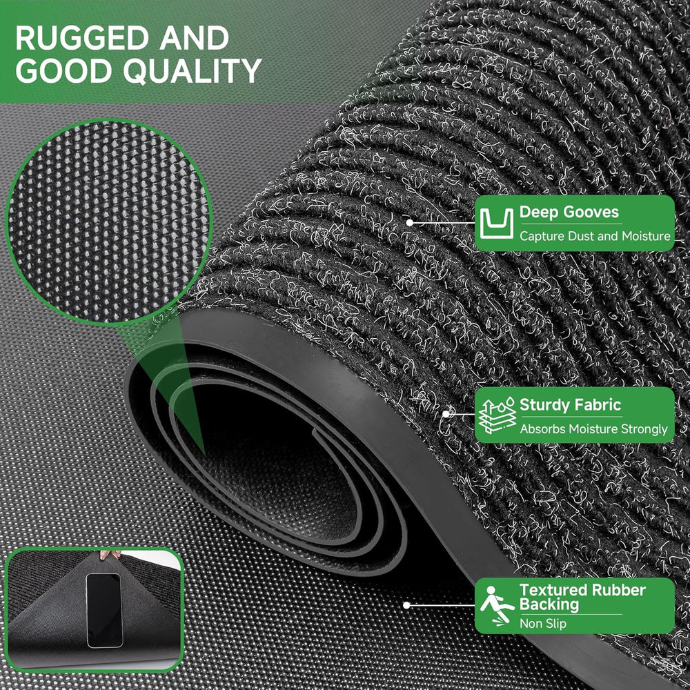 100pointONE Front Door Mat, Heavy Duty Indoor Outdoor Doormat for Entryway, 1...