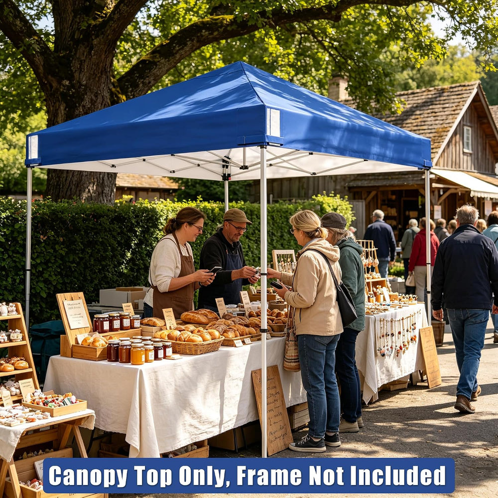 10x10 Replacement Canopy Top, Waterproof & UV Protection Pop Up Canopy Te...