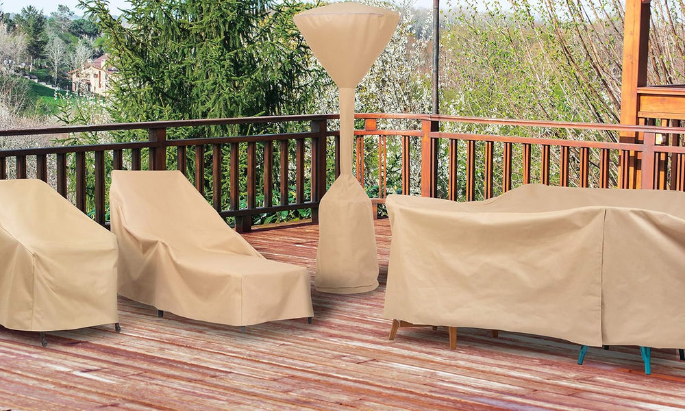 Modern Leisure 8576A Patio Table and Chairs Cover, Outdoor Furniture Set Cove...