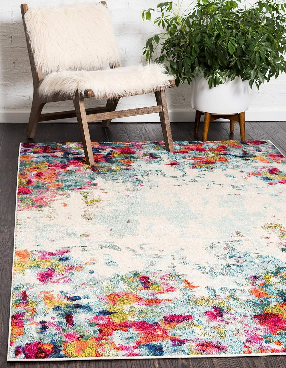 Unique Loom Chromatic Collection Area Rug - Joyous (4' 1" x 6' 1...