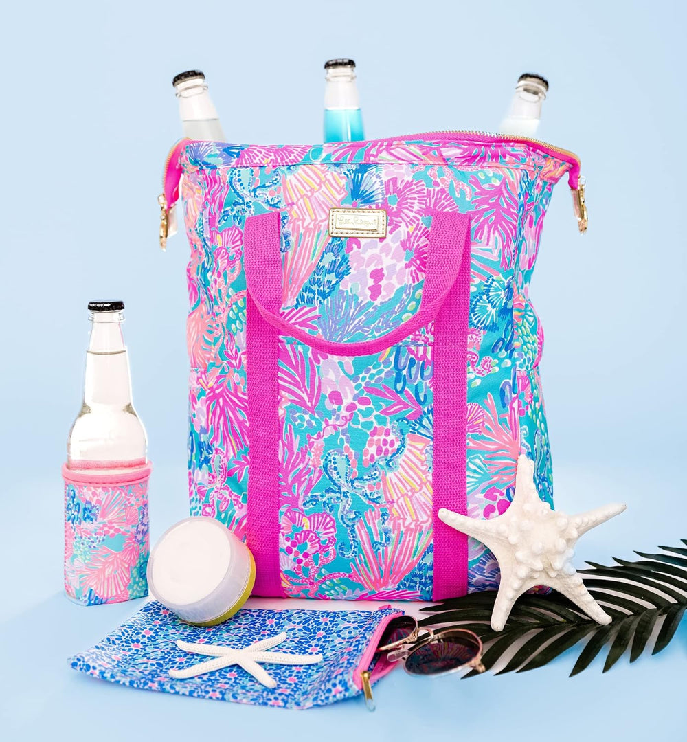 Lilly Pulitzer Insulated Backpack Cooler, Splendor in the Sand