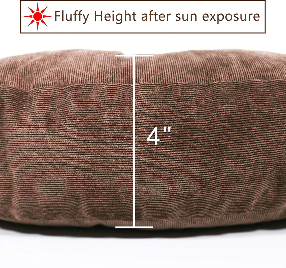 Tiita 22 Inch Square Floor Cushions, Floor Pillow for Sitting, Coffee