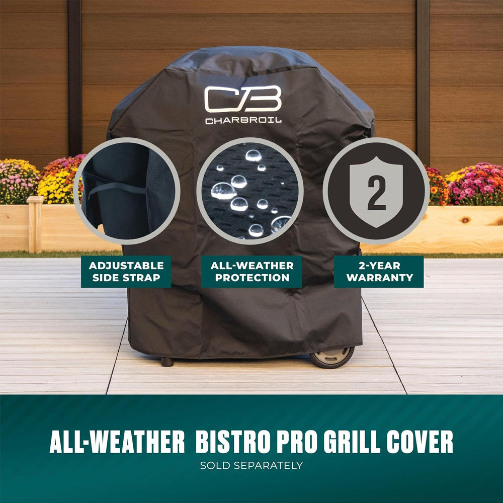Charbroil Bistro Pro 2-in-1 Gas & Charcoal Grill with 240 Sq. In. Cooking...
