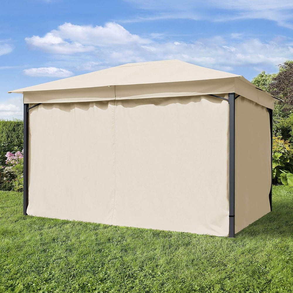 TOOLPORT 10x13 ft Gazebo, Champagne