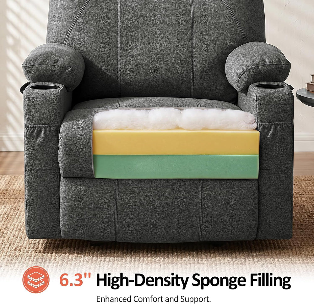 MCombo Power Lift Recliner Chair for Elderly R7510(Grey, Large-Wide)