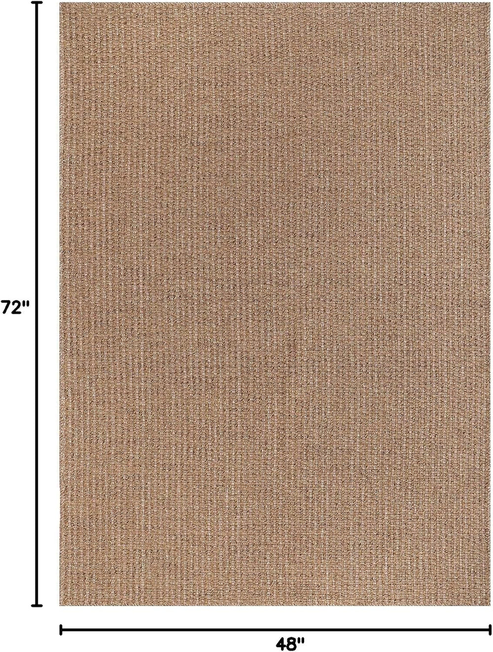 Easy Jute Rug 4x6 Indoor Outdoor Natural Rugs Solid Fiber Rug Woven Area Rug ...