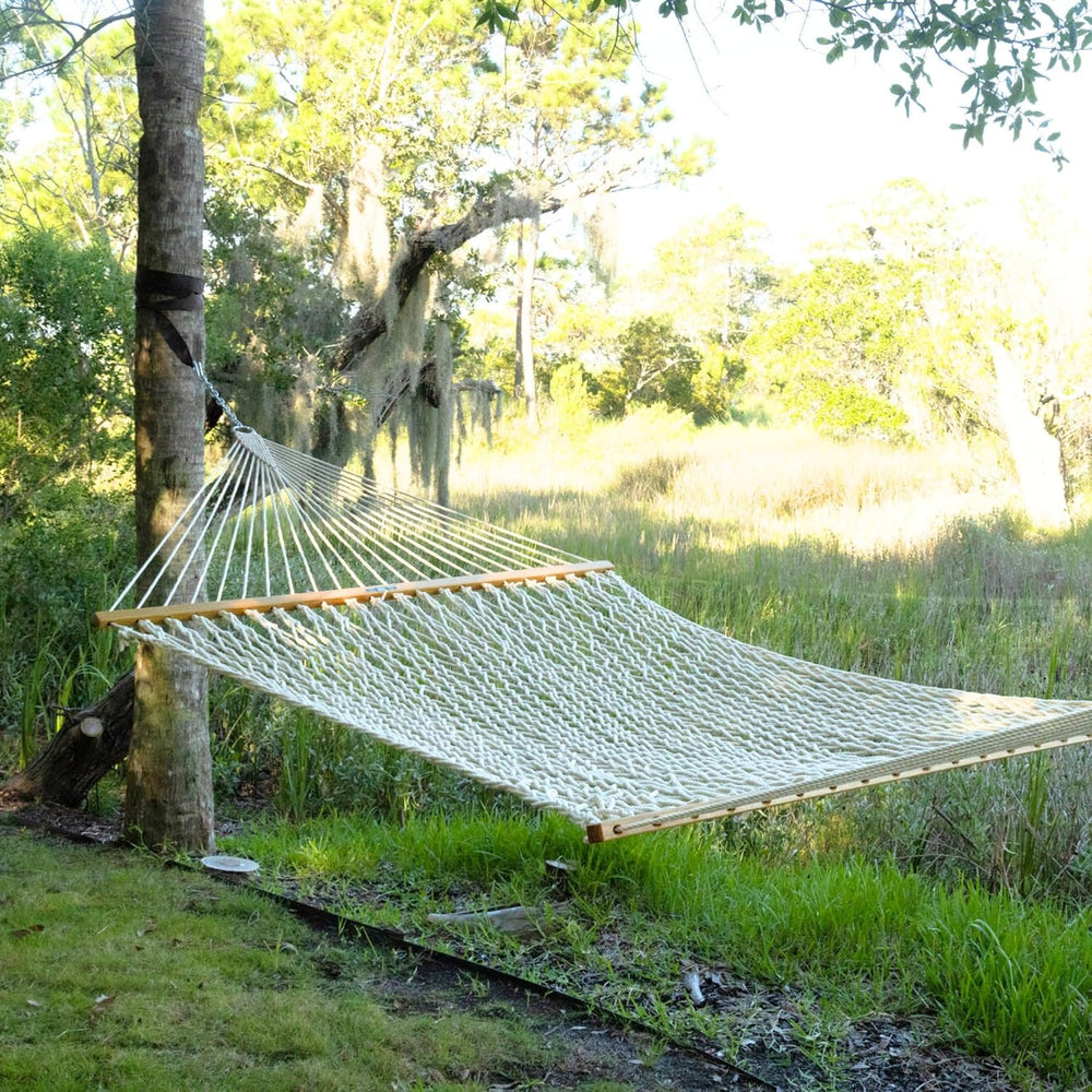 Original Pawleys Island Large Oatmeal DuraCord Rope Hammock – 13 ft. x 55 in....