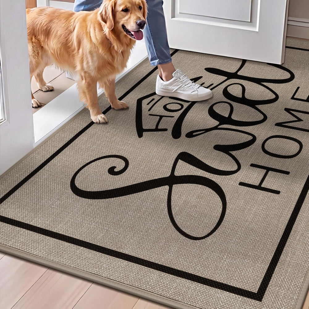 Vaukki Indoor Door Mat 32"x48", Ultra Thin Doormat Indoor Entrance