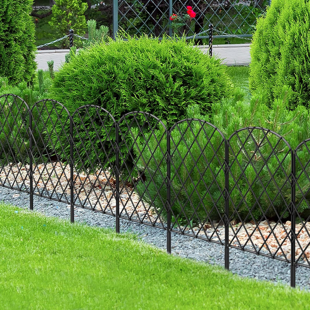 OUSHENG 25 Pack Decorative Garden Fence, Total 27ft(L) x 24in(H)