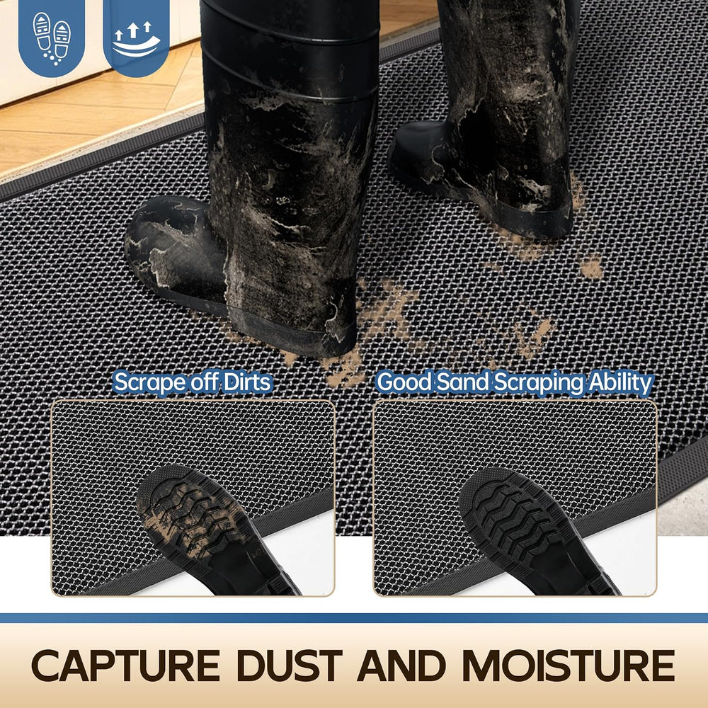 Amyracel Front Door Mat Outside Entrance, Dirt Trapper Mat 72" x 36"...