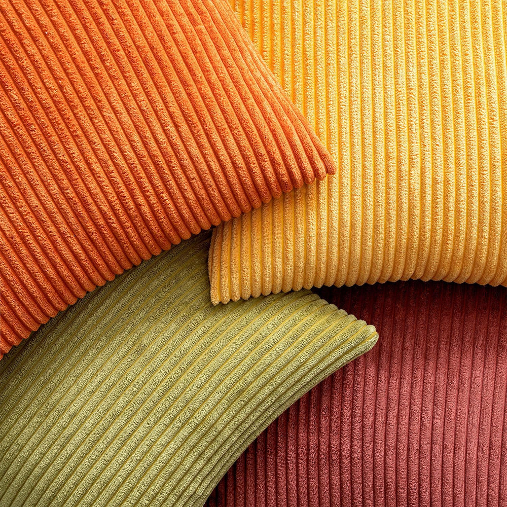 EMEMA Burnt Orange Decorative Throw Pillow Covers 22x22 Inch Set of 4