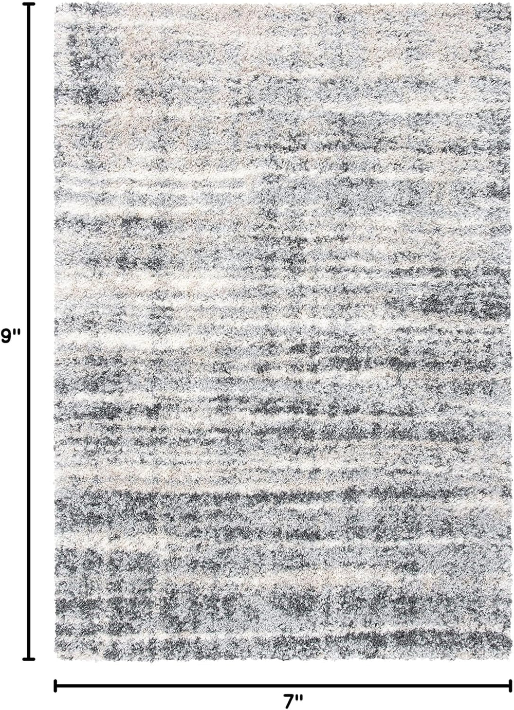 SAFAVIEH Fontana Shag Collection Area Rug - 6'7" x 9', Grey &...
