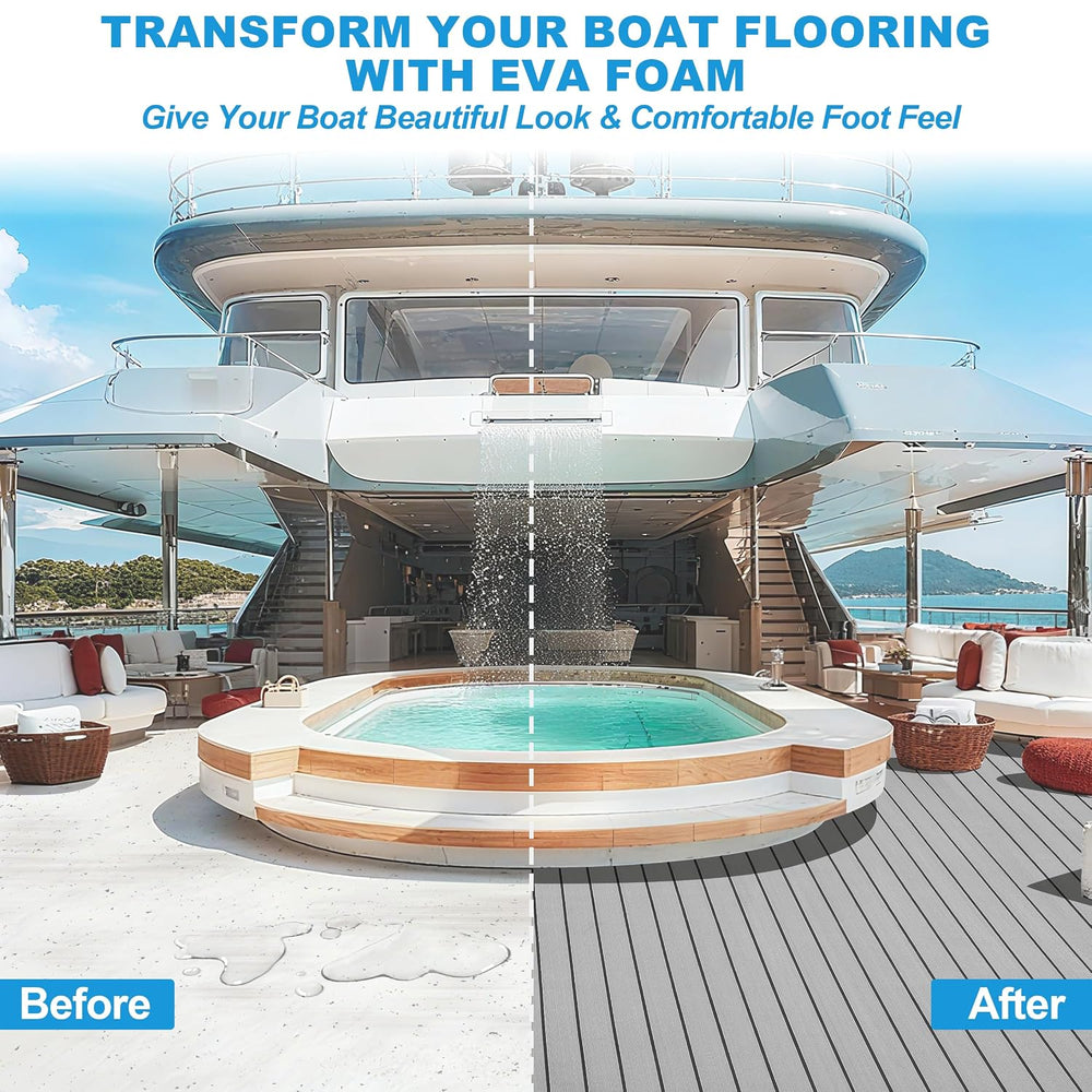 PrimeZone EVA Foam Boat Flooring 94.5" x 47.2" Sea Deck Marine Boat...