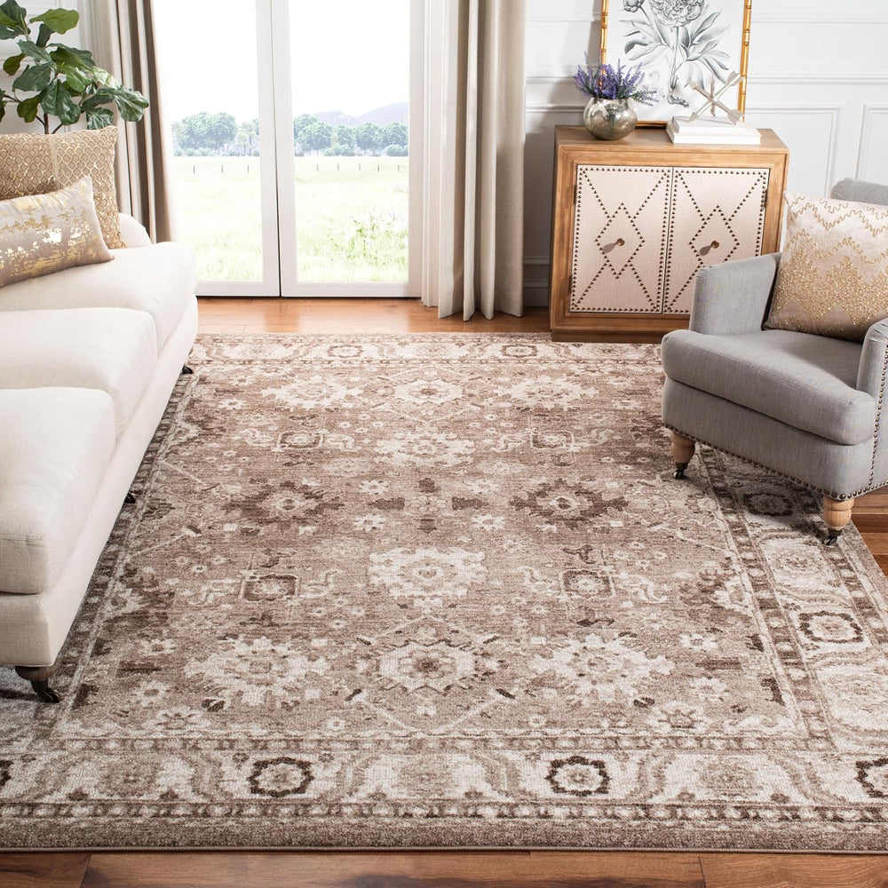 SAFAVIEH Area Rug 8x10 - Vintage Hamadan Collection - Large - Taupe, Traditio...