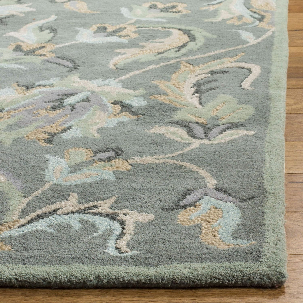 SAFAVIEH Jardin Collection Area Rug - 10' x 14', Grey & Multi, Fl...