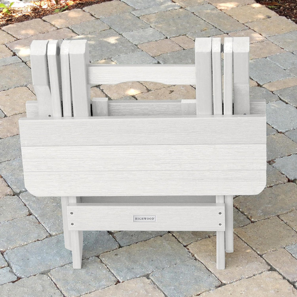 highwood Folding Adirondack Side Table, White