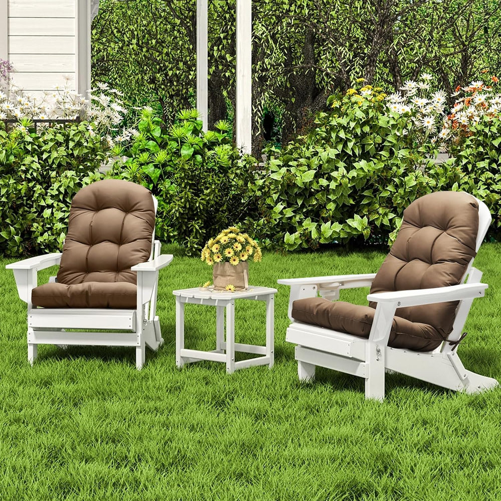 Adirondack Chair Cushion, High Back Patio Cushions with Adjustable Ties, 48.8...