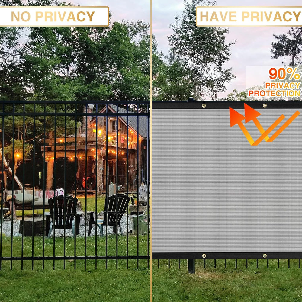 Privacy Fence Screen 6' x 30' Fencing Cover Heavy Duty Mesh Windscree...
