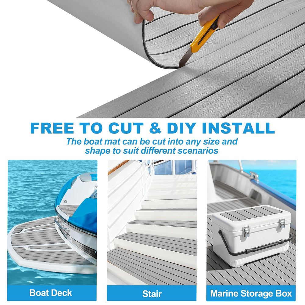 PrimeZone EVA Foam Boat Flooring 94.5" x 47.2" Sea Deck Marine Boat...