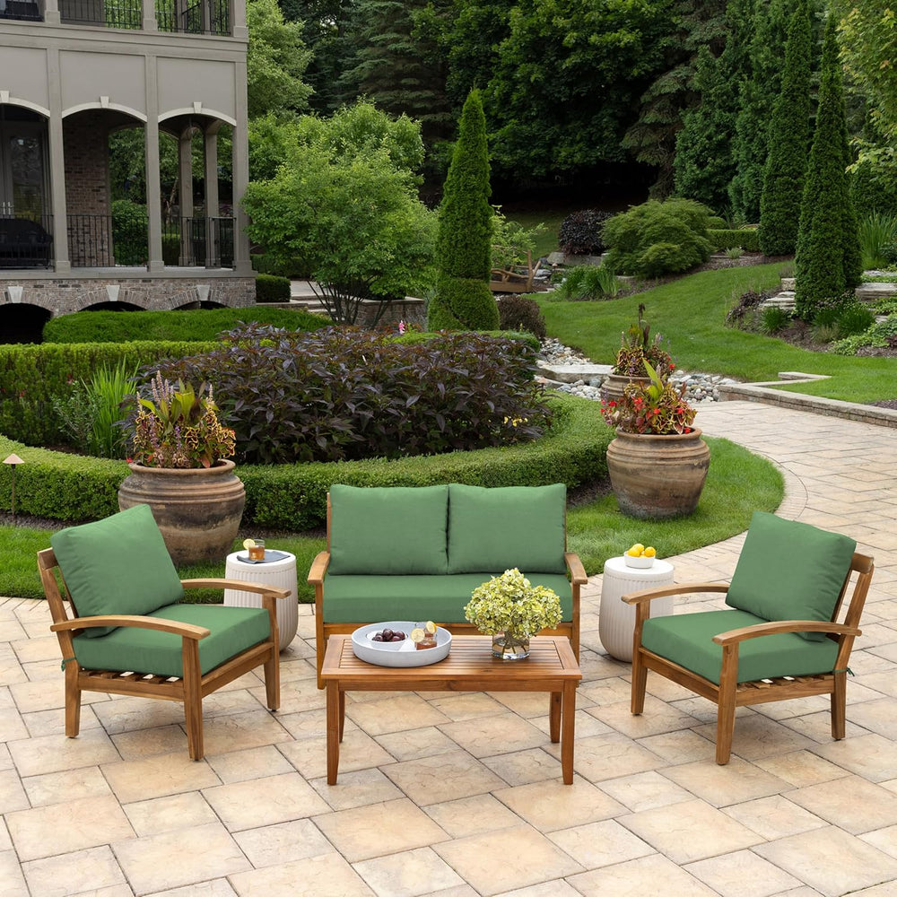 Arden Outdoor Loveseat Cushion Set, 48 x 24, Water Repellent, Fade Resistant,...