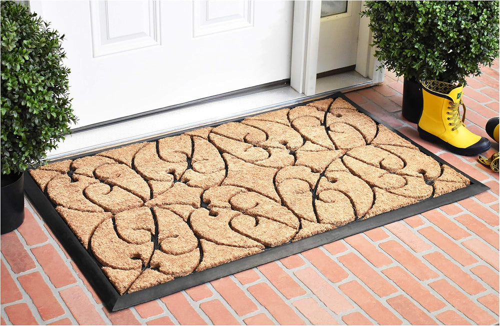 Calloway Mills Applegate Heavy-Duty Coir and Rubber 24" X 36" Doormat