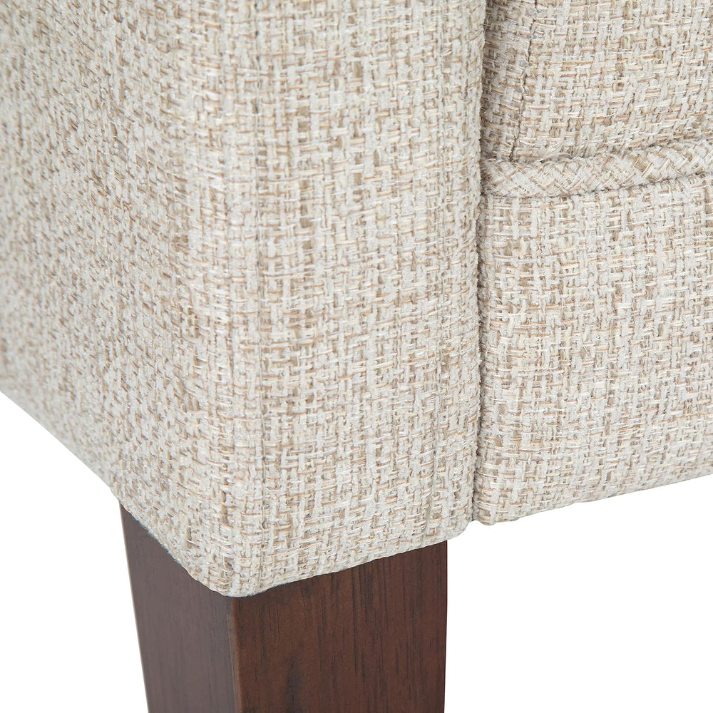 SIMPLIHOME Parris 50" Wide Upholstered Bench in Platinum