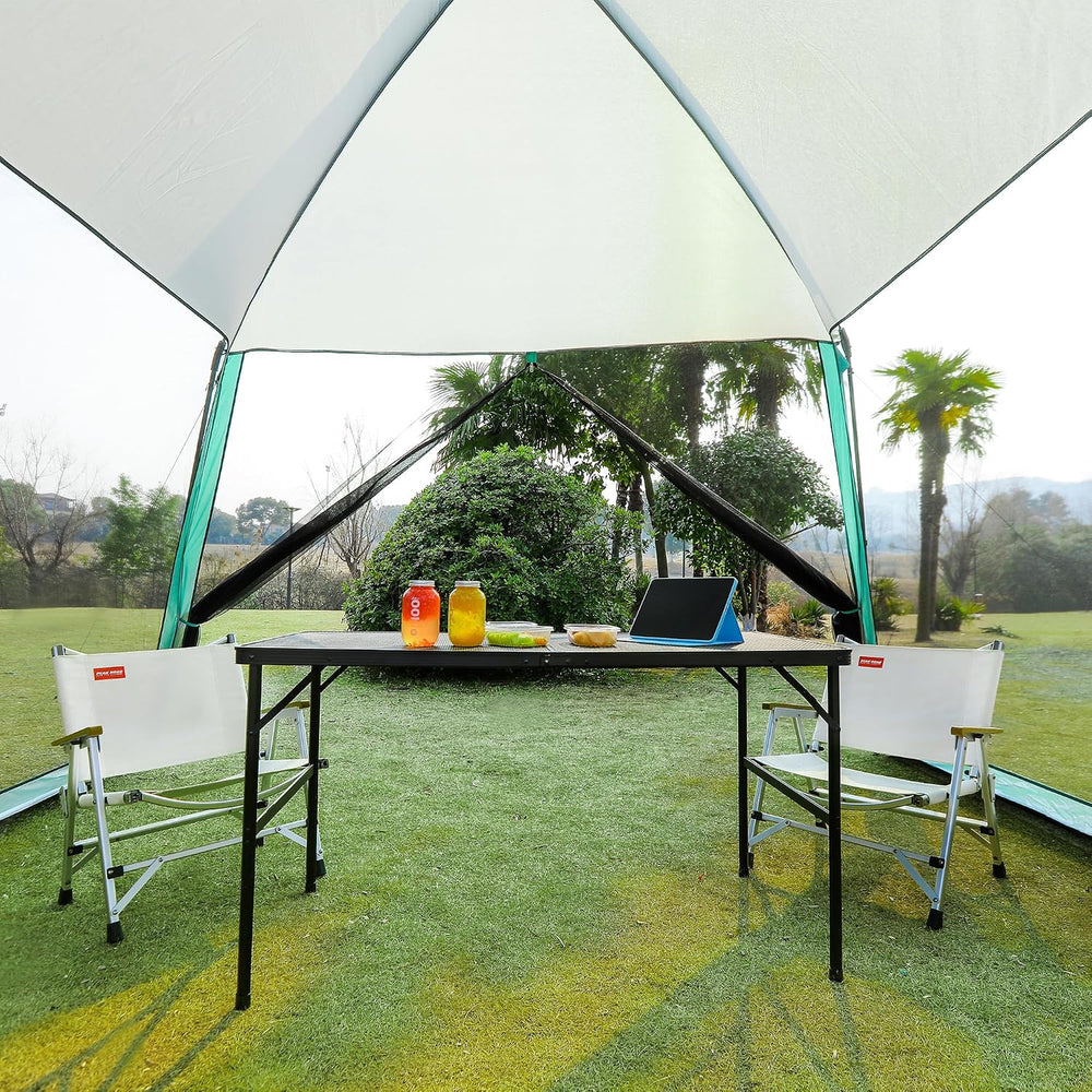 GREGIN Screen House Room 11 x 11 ft Mesh Net Tent Portable Canopy Gazebo