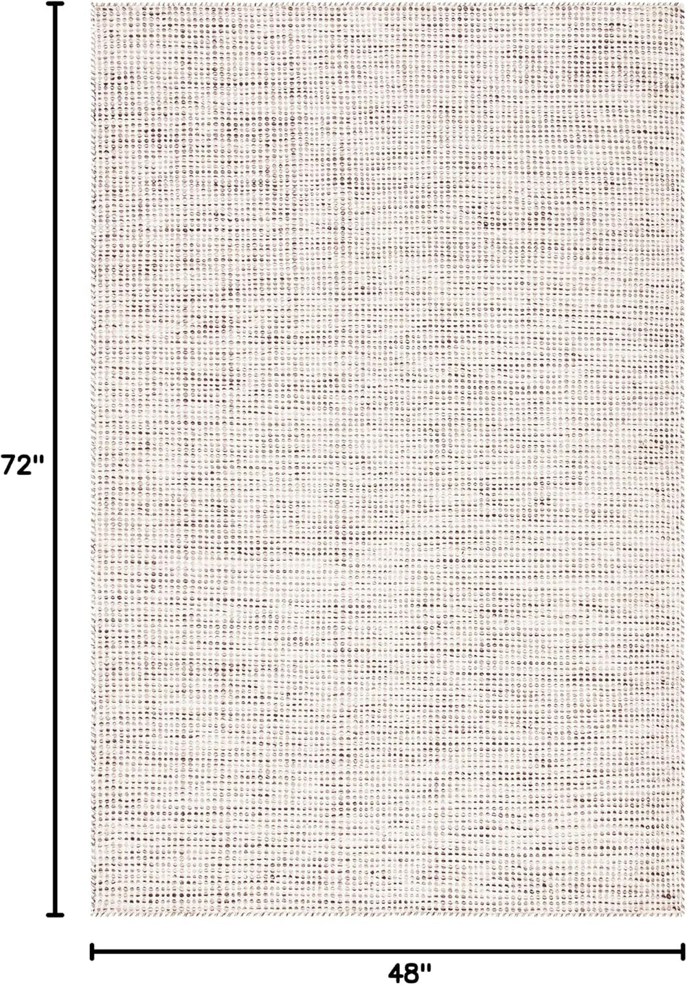 SAFAVIEH Vermont Collection Accent Rug - 4' x 6', Brown & Ivory, ...
